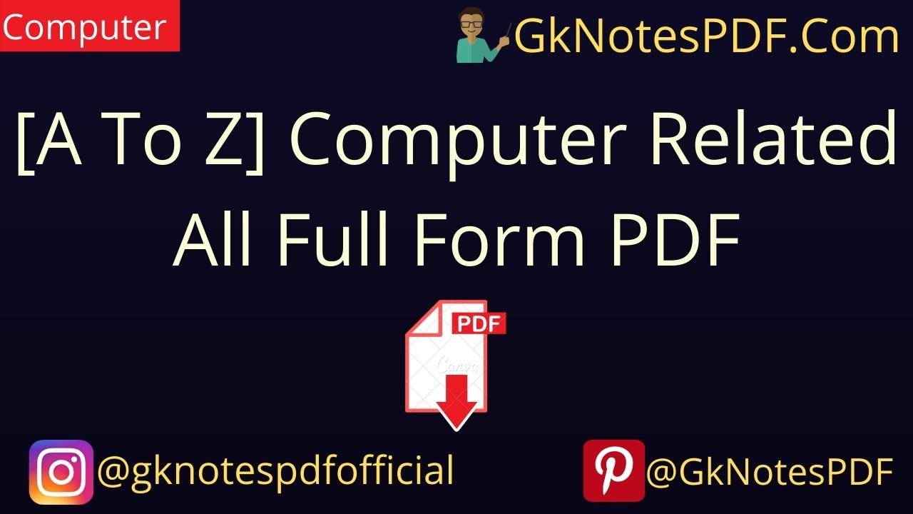 computer related all full form pdf