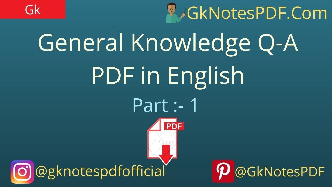 general knowledge questions and answers pdf