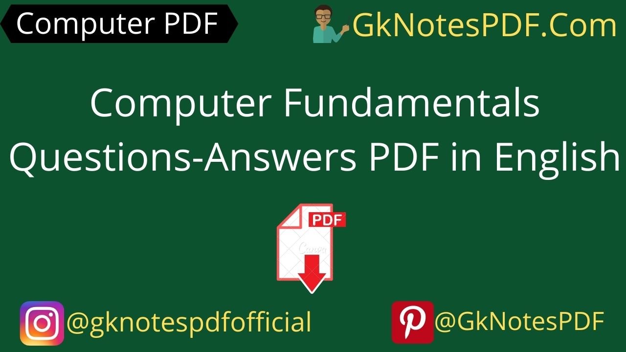computer fundamentals questions pdf