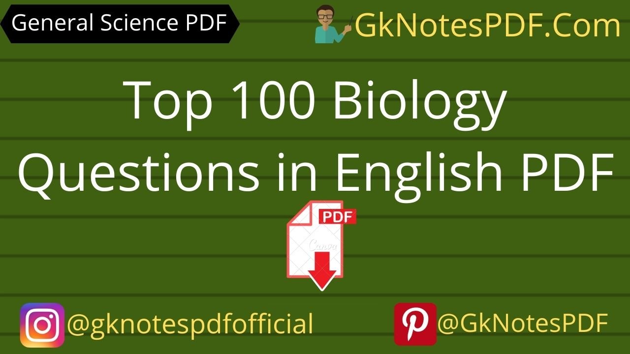 top 100 biology questions for competitive exams