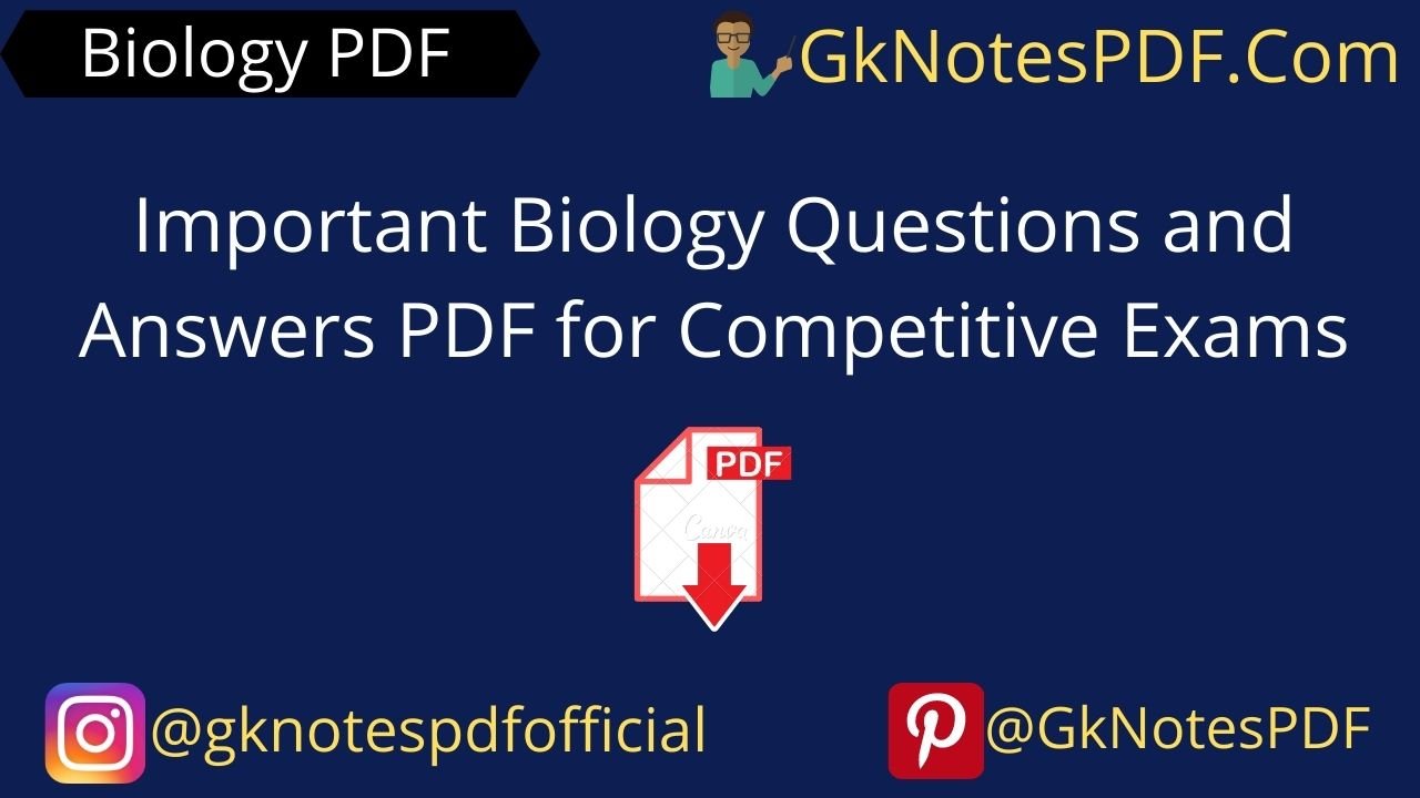 Important Biology Questions and Answers PDF