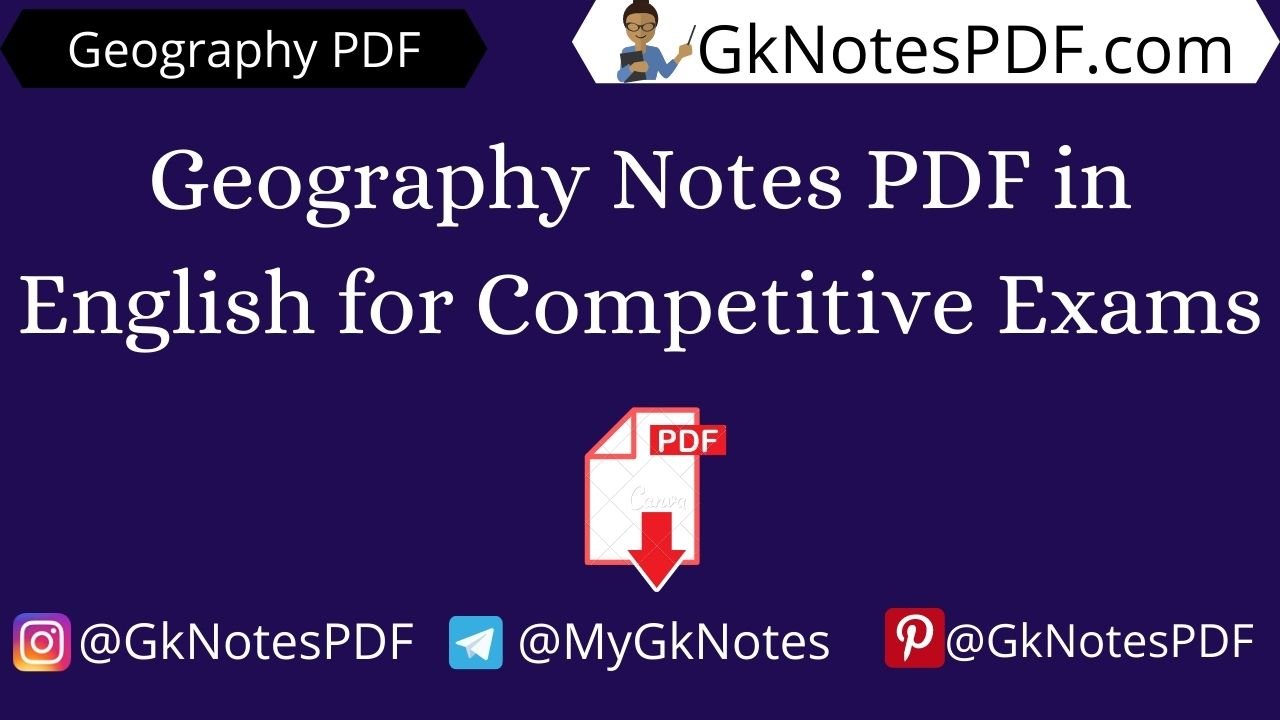 Geography Notes PDF in English