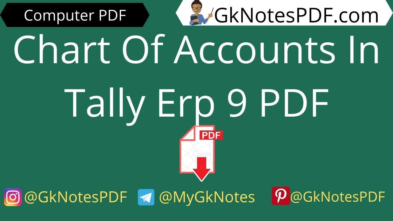 Chart Of Accounts In Tally Erp 9 PDF