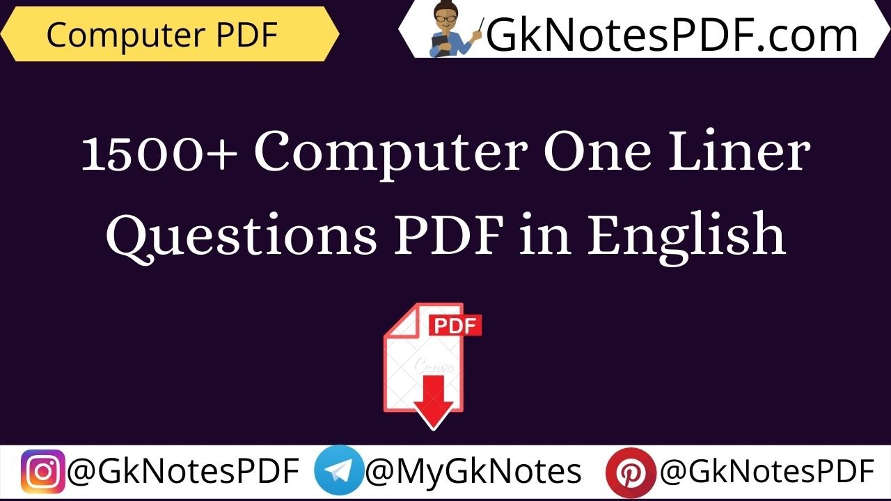 basic computer one liner question pdf
