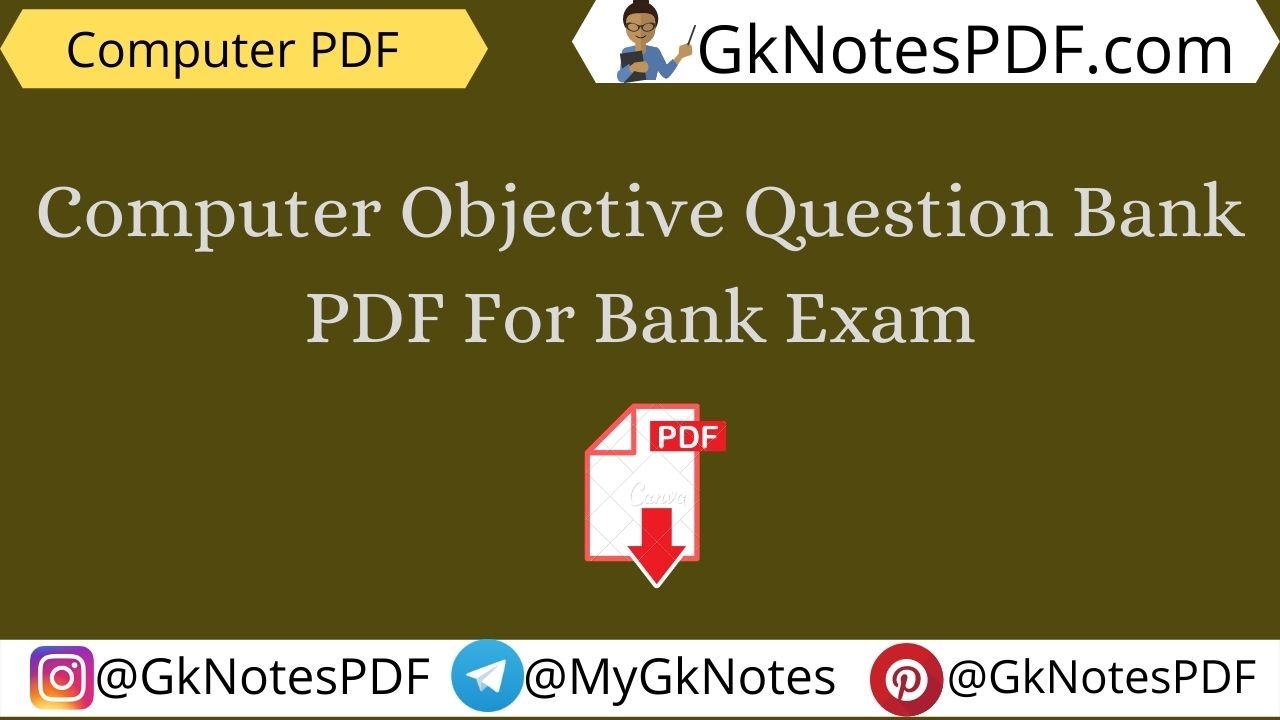 Computer Objective Question Bank PDF