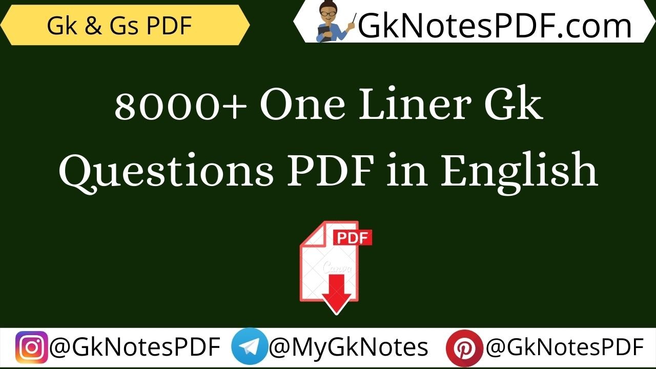 one liner general knowledge questions answers pdf
