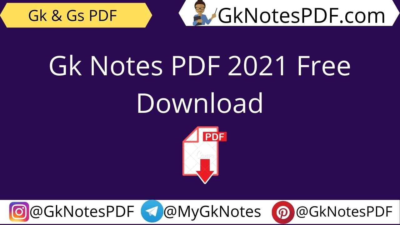 Gk Notes PDF 2021 Free Download