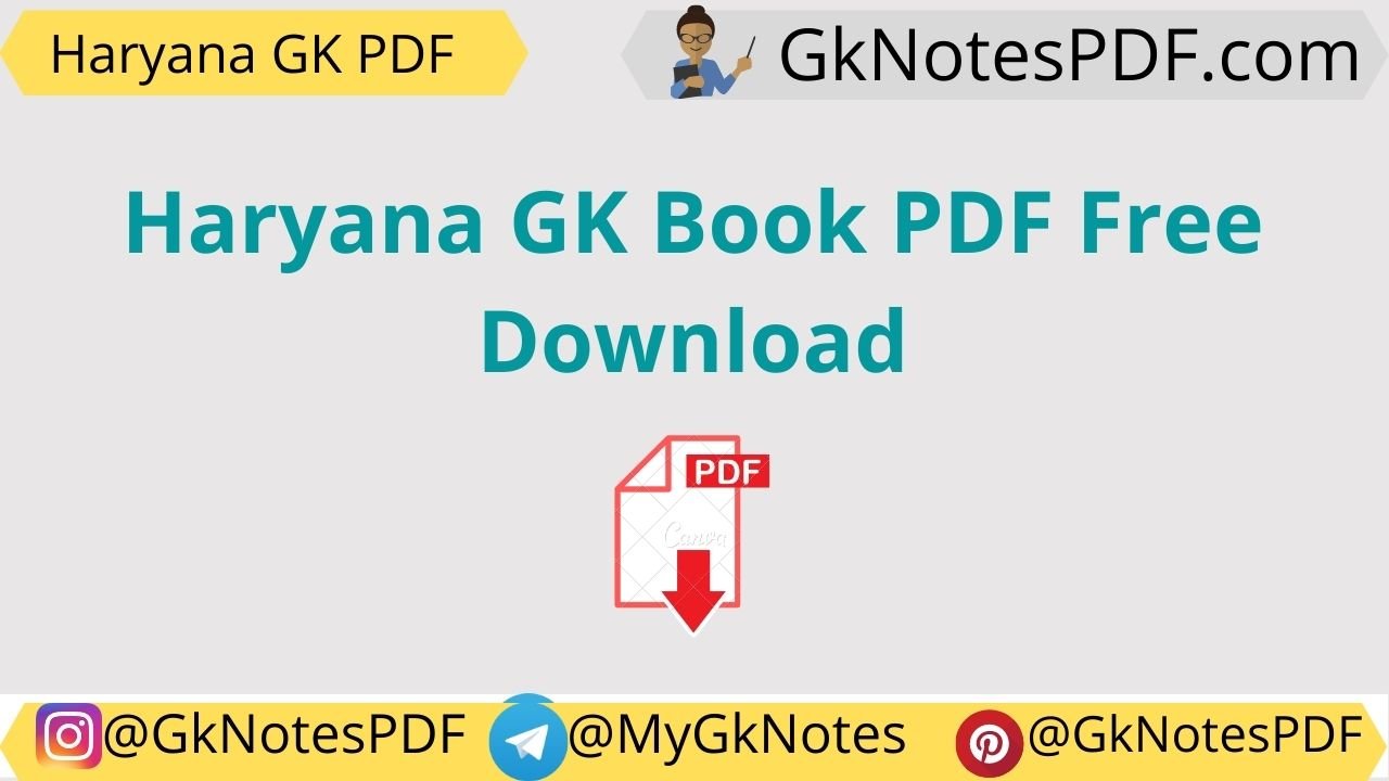 Haryana GK Book PDF Free Download