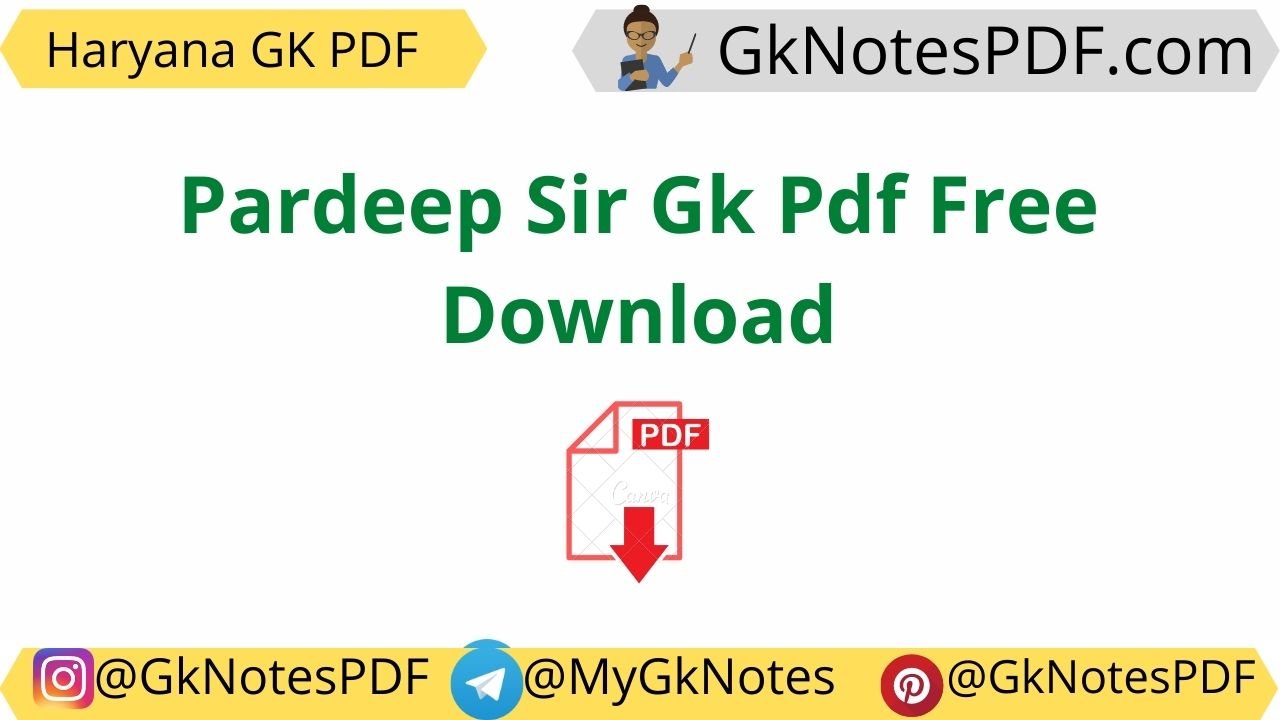 Pardeep Sir Gk Pdf Free Download