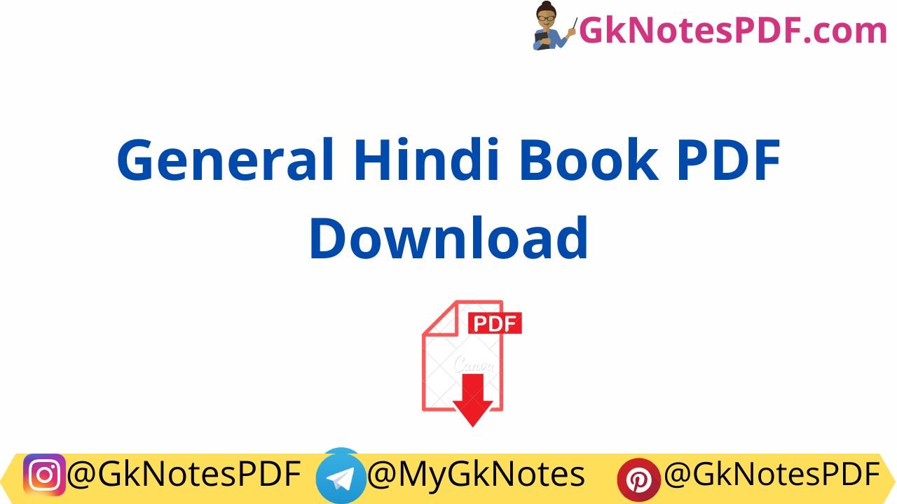 General Hindi Book PDF Download