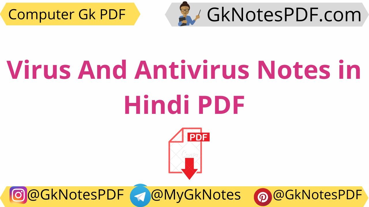 Virus And Antivirus Notes in Hindi PDF Download