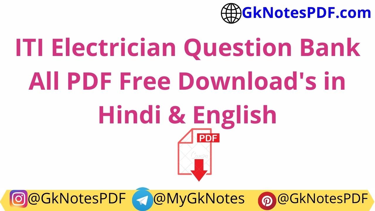 ITI Electrician Question Bank All PDF