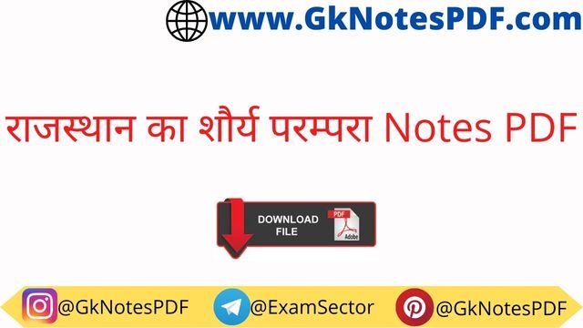 Rajasthan Ki Sorya Parampara Notes PDF