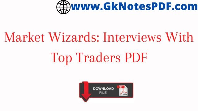 Market Wizards: Interviews With Top Traders PDF